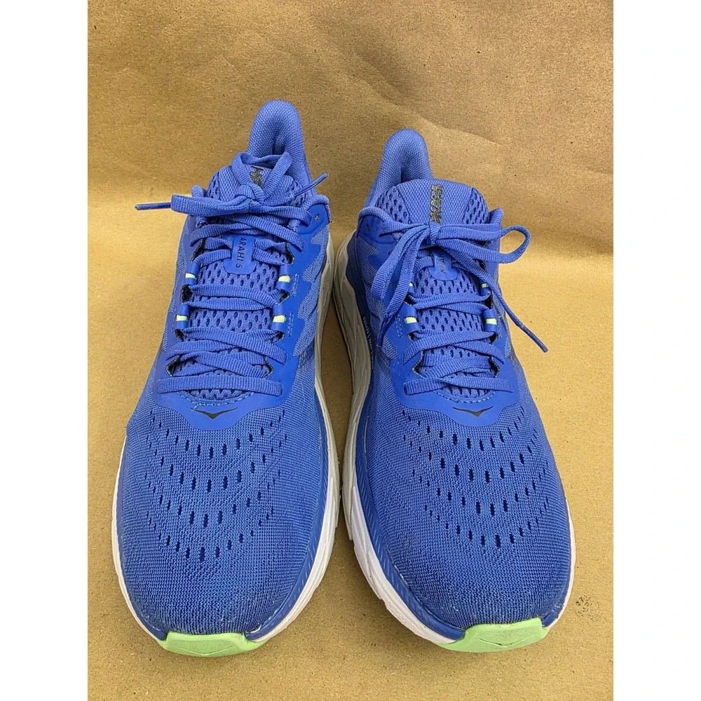 Hoka One One (Sz 10 D)  Men's Arahi 5 Running Shoes Dazzling Blue/Black Lace Up